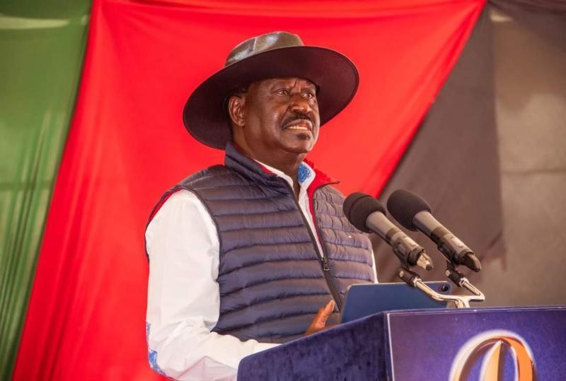File image of Azimio leader Raila Odinga.